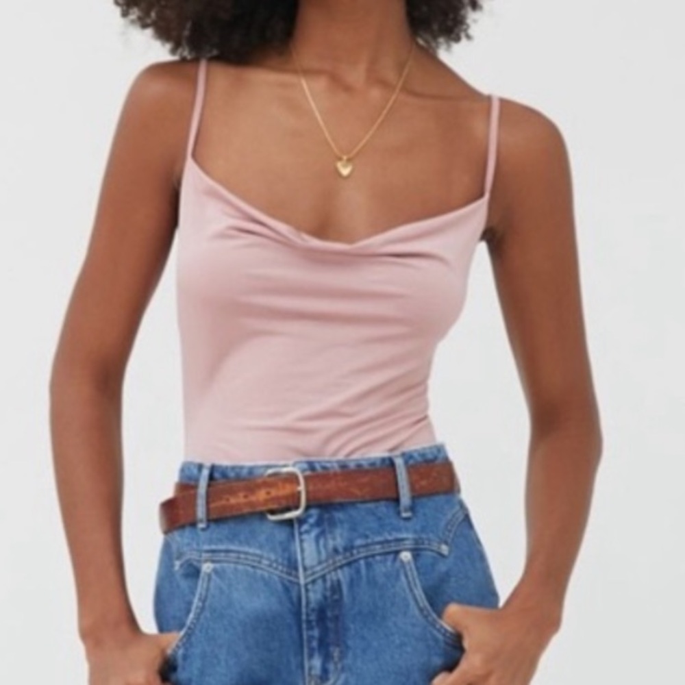 UO Out From Under Cowl Neck Bodysuit